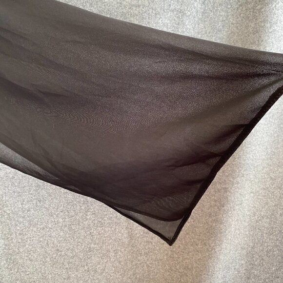 21.  BooHoo Black Sheer Long Sleeve Dress - Picture 3 of 7